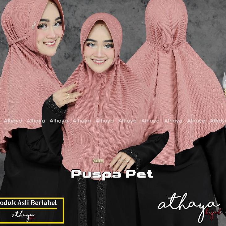 Super Quality Hijab Instan Bergo Plisket Maryam Puspa by athaya