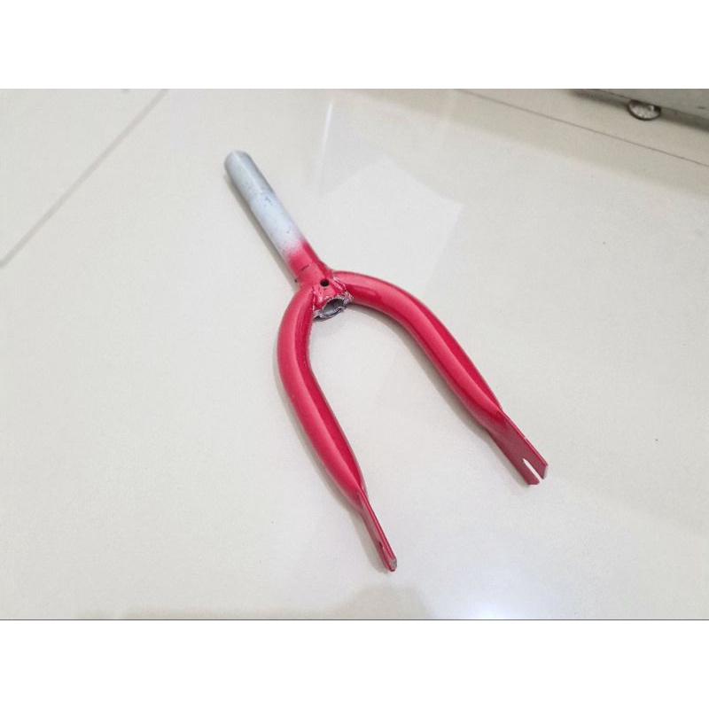 FORK 12 INCH  GARPU 12 INCH SEPEDA ANAK BMX MINI MODEL DRAT ULIR BICYCLE KID FORK STEEL MATERIAL BESI FORK SEPEDA ANAK FORK 12INCH