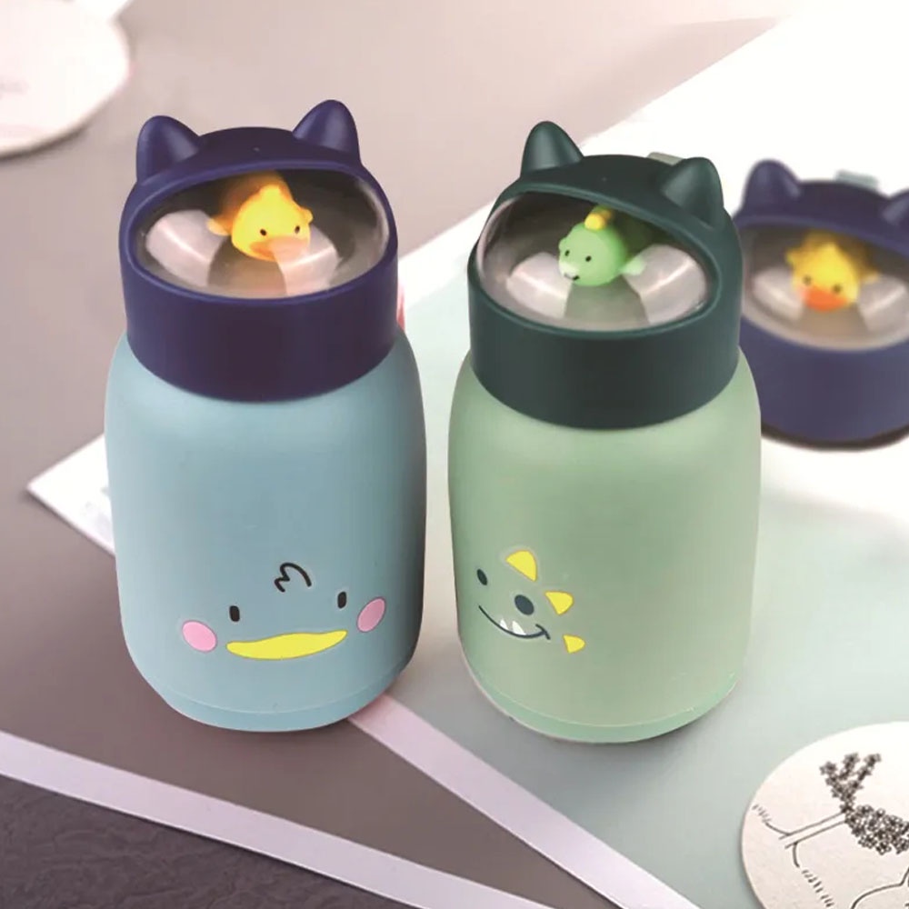 Botol minum unik dengan karakter boneka didalam tutupnya - BMK104 Botol minum karakter boneka lucu / botol souvenir gift