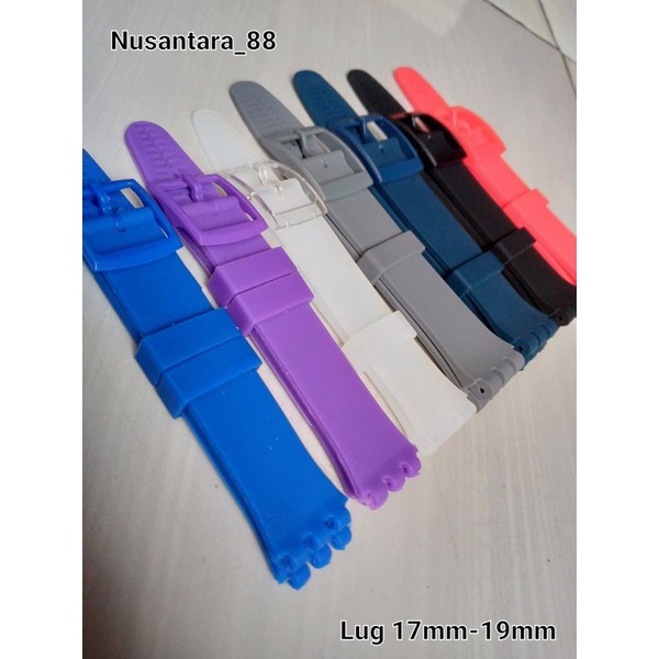 Strap Tali jam tangan swacth Lug 17mm 19mm