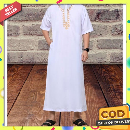 Gamis Pria Dewasa Jubah Lebaran Terbaru 2023 Muslim Games2023 Laki2 Hari Raya Mewah  Games2022 Konda