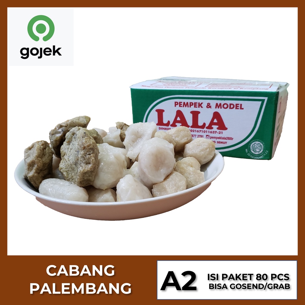 

Pempek Palembang Pempek Lala Palembang Isi 80 pcs A [ Packing Vakum Frozen ] 2 kg