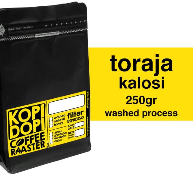 

♩ Kopi Arabika Toraja Kalosi Enrekang 250 gram 250gr 250g ➽