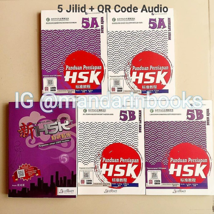 Lubi Paket Buku Panduan Persiapan & Soal Ujian Hsk 5 (5 Buku)
