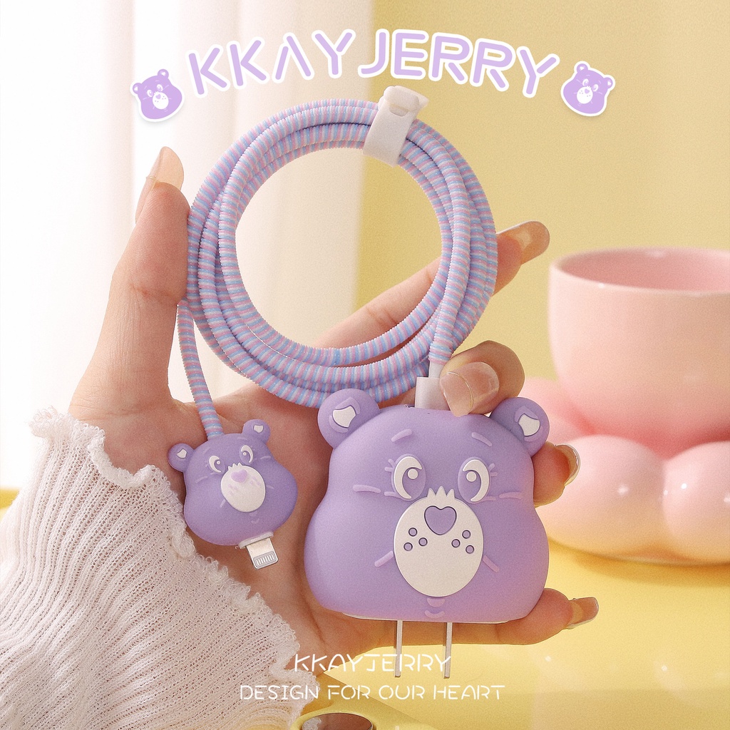 3pcs Kartun Charger Pelindung Charger Protection Untuk iPhone 20W Charger11 12 13 14pro Max