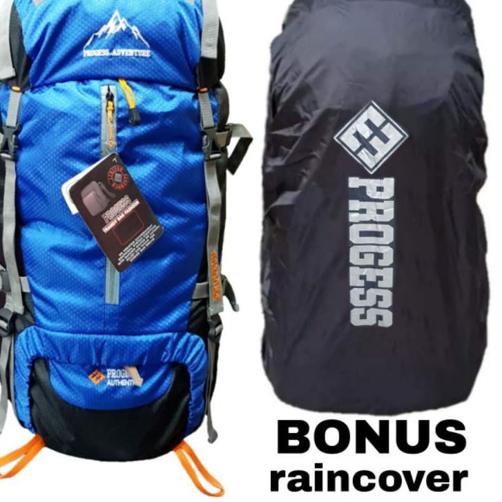 ▼ Tas Gunung 60 liter progess # Tas Tas Ransel Gunung 60l # Tas Hiking # Tas Carrier outdoor # Tas R