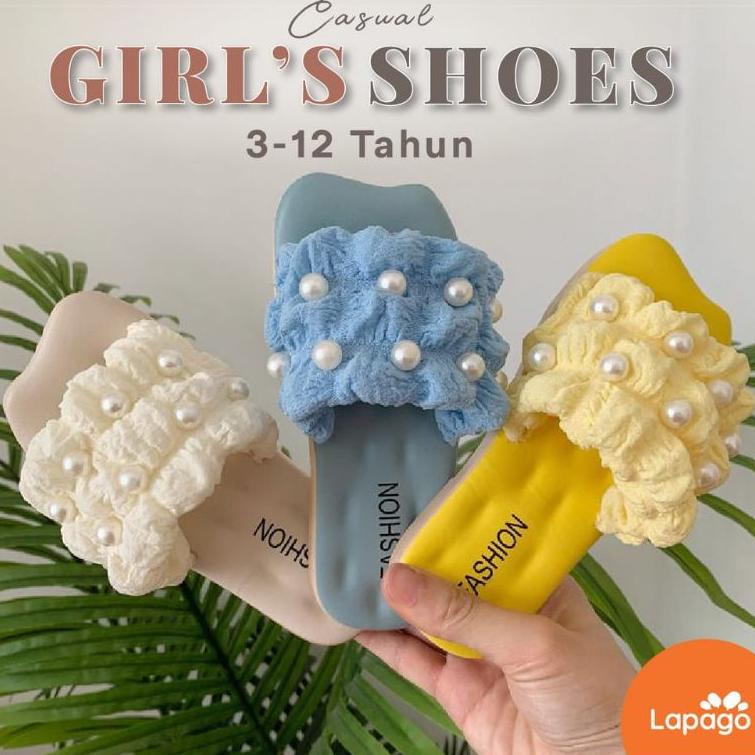 GROSIR Sola Shop - Sandal Sepatu Anak Perempuan Casual Pesta Import Usia 3 - 12 Tahun serbuuu 