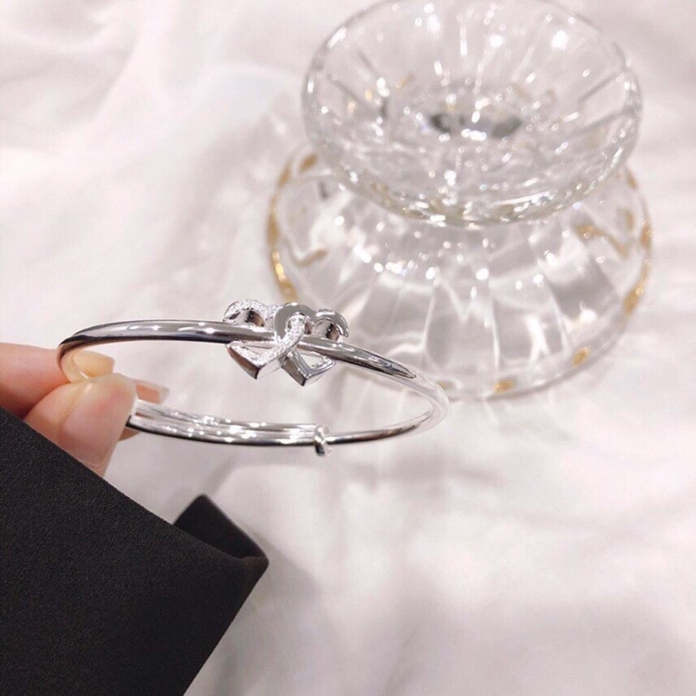 Mxbeauty Wanita Bangle Mewah Fashion Ganda Hati Manis Indah Retro Fashion Perhiasan