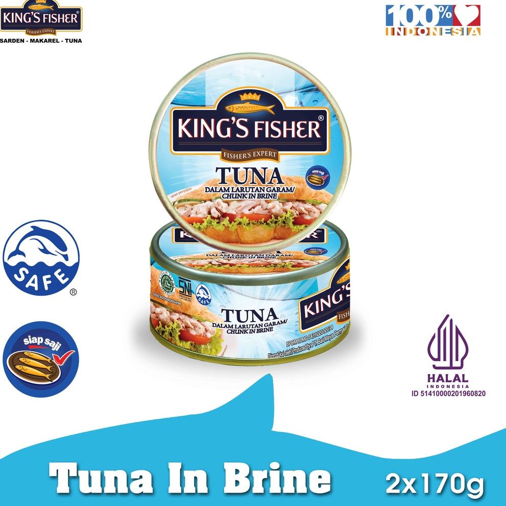 

ϟ Segera Dapatkan ϟ King's Fisher Paket 2 pcs Tuna dalam Air Garam Tuna in Brine Daging Makanan Kaleng 170 gr New Arifal