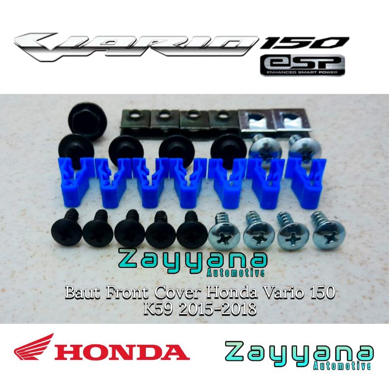 Baut Full Set Cover Body Tameng Depan Honda Vario150 2015-2018 Original