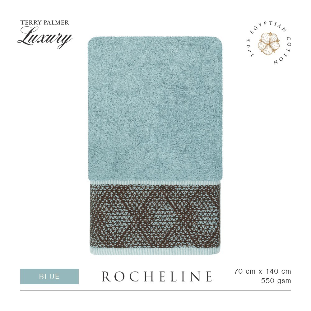 Handuk Mandi Dewasa Luxury Egyptian Rocheline by Terry Palmer ukuran 70 x 140 cm