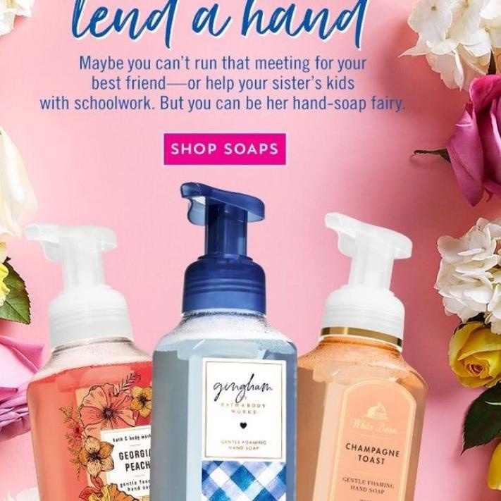 (BISA COD) BBW GENTLE FOAMING HAND SOAP 259 ML SABUN FOAM CUCI TANGAN BATH & BODY WORKS ROSE WATER I