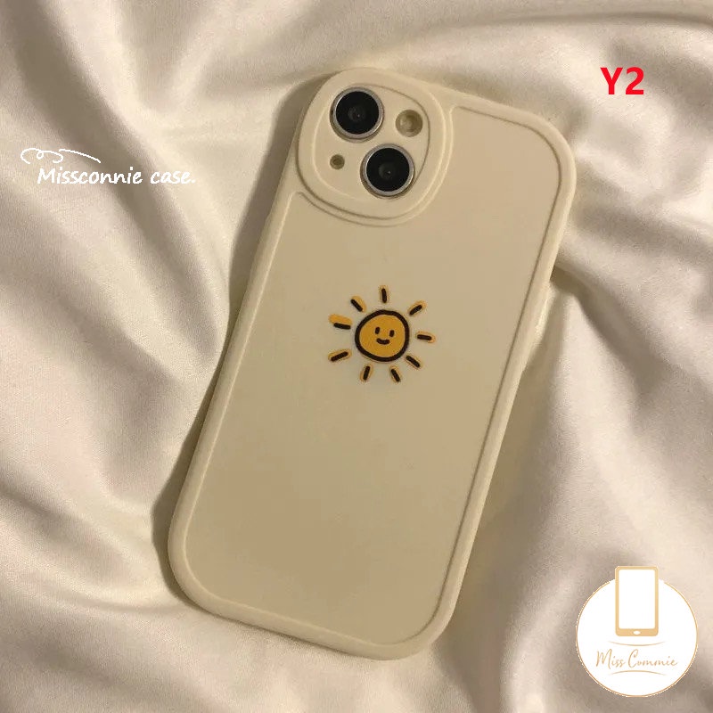 Casing Realme C35 C25Y C30 C12 8Pro C11 C55 10 C20 C21Y C15 C31 C17 C2 C3 GT C20A C53 C25s Realme8 5i 5 9i 8i 7i 5 6i 6s 6 C21 Soft Tpu Simple Warna Solid Bulan Matahari Case Pasangan