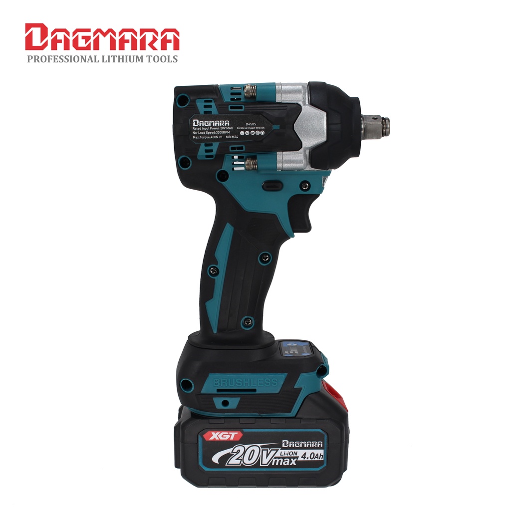 Dagmara 1/2 Inch 450N.m Brushless Heavy Duty Cordless Impact Wrench Y0167