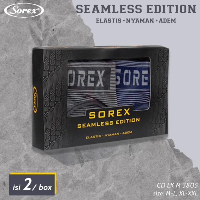 Best Seller Isi 2Pcs - Sorex Sport Cd Seamless Edition Men Anti Nyeplak Cd 3805