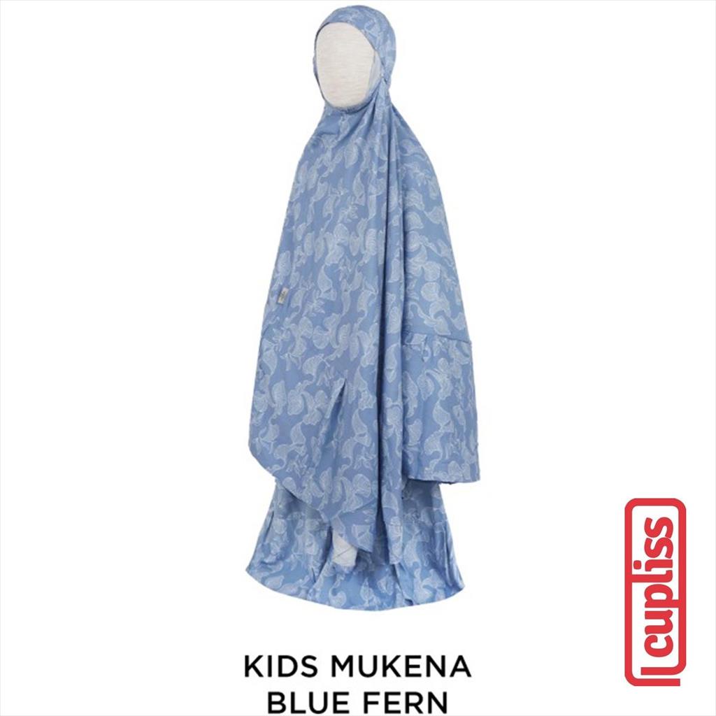 Little Palmerhaus Kids Mukena Blue Fern Mukena Anak