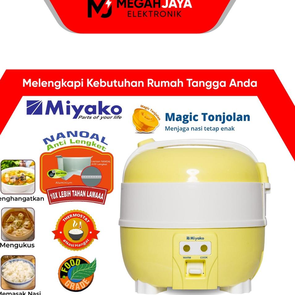 5.5 COD MIYAKO RICE COOKER / MAGIC COM MCM610 / MCM 610 / MCM-610 (1 LITER) GARANSI RESMI