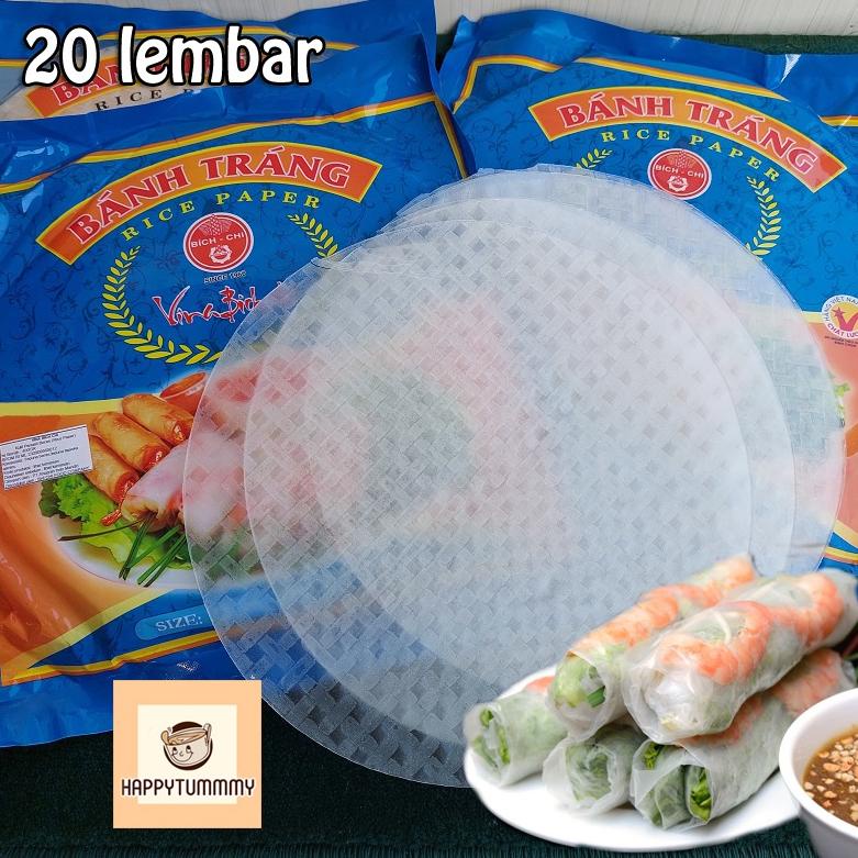 

COD✔️ HPT BANH TRANG RICE PAPER 20 Lembar - 22CM Kulit Lumpia Vietnam rice roll spring roll