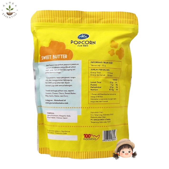 Abe Food Popcorn Sweet Butter - Snack Ringan Popcorn Sweet Butter 80g