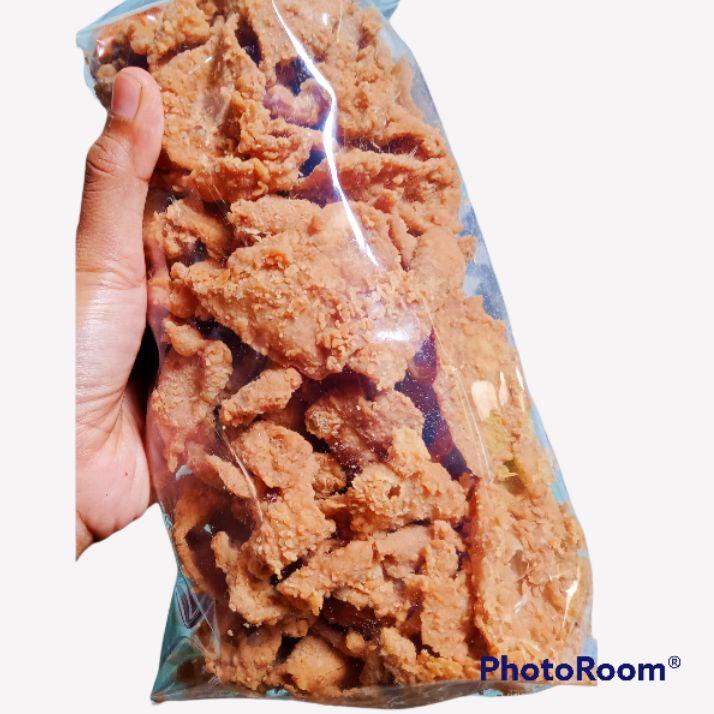 

☟ kulit ayam crispy 500gr original/pedas ❈