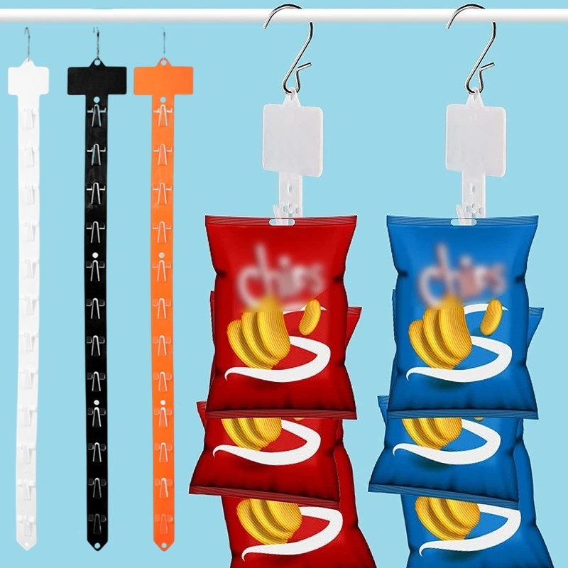 Strip Gantung Plastik Snack Supermarket Toko Gantung Jajan Display Gantungan Hooks Pvc Merchandising Clip Strips (Dengan hook) Strip Klip Merchandising Toko Bermanfaat