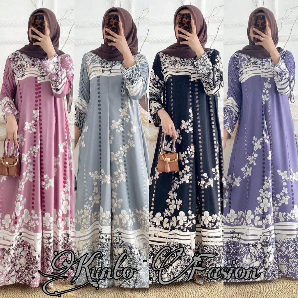 Arsda Fashion - Bella Gamis Maxmara busui mewah murah terbaru paling best seller mahanani raflesia d