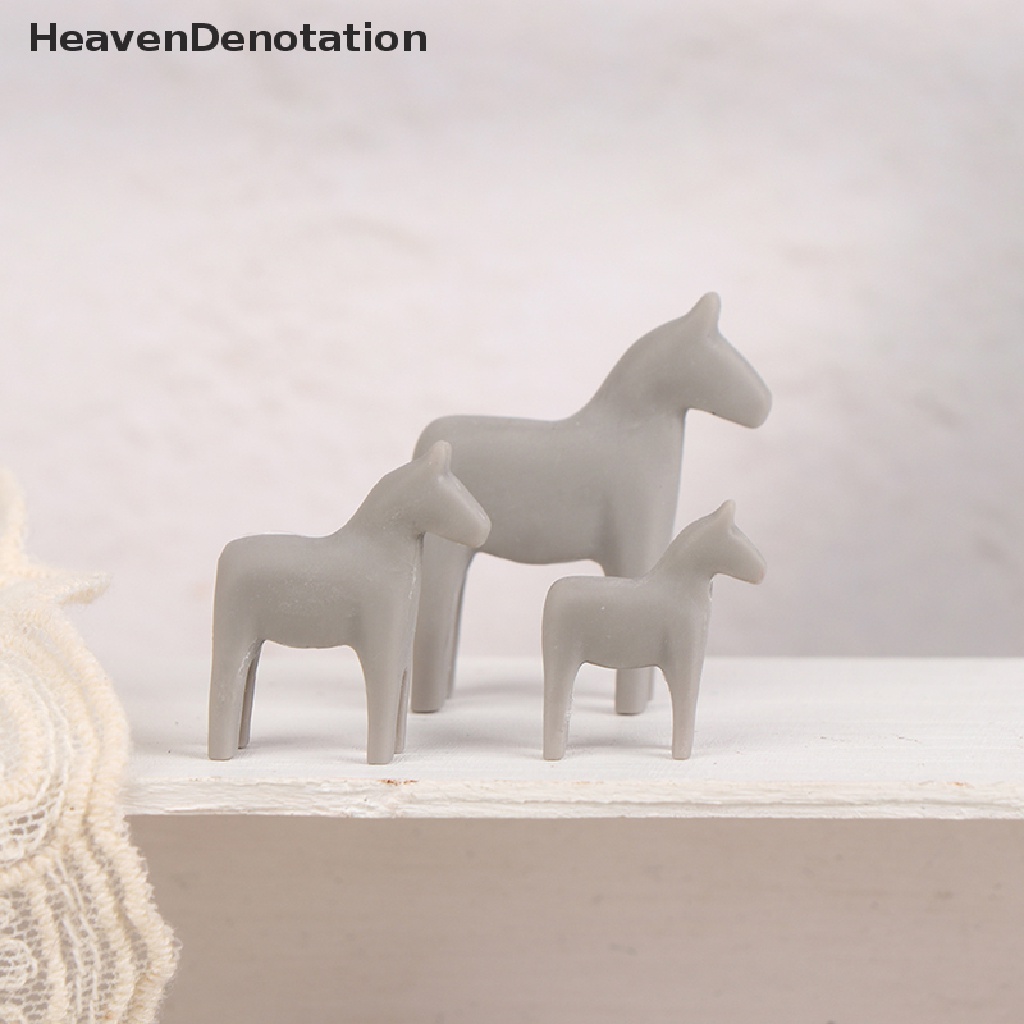 [HeavenDenotation] 1set 1: 6/1: 12rumah Boneka Miniatur Simulasi Nordic pony Dekorasi Aksesoris HDV