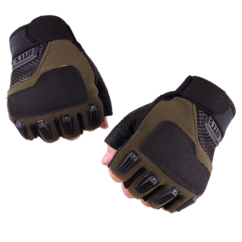 SARUNG TANGAN MOTOR TACTICAL HALF FINGER / UNISEX TACTICAL OFF ROAD BEST SELLER ST-3
