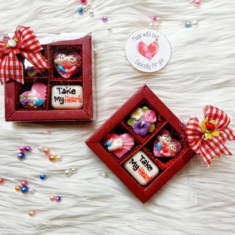 

W79 (min order 2 pcs)kado coklat valentine isi 4 untuk hadiah pacar sahabat valday PALING DICARI つ