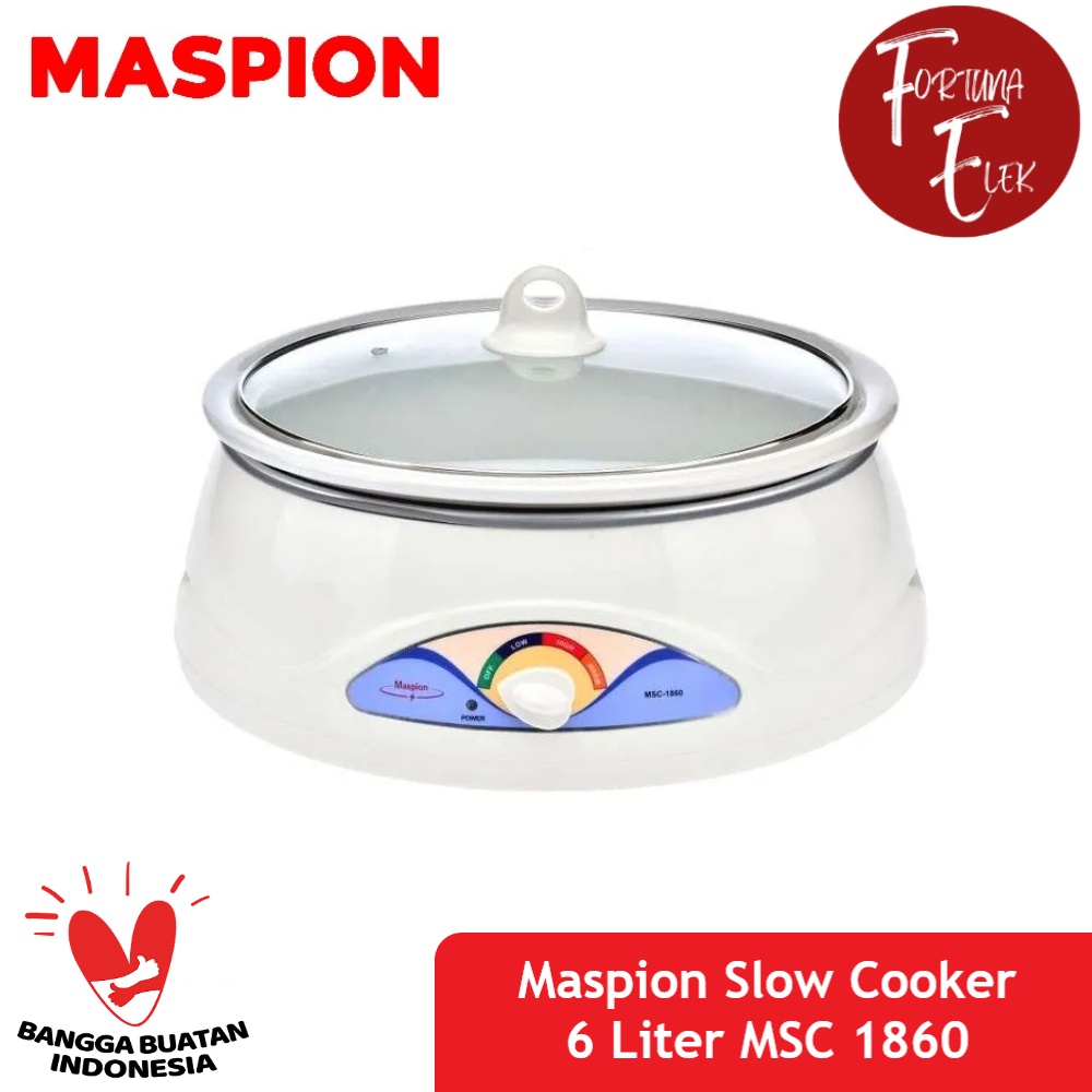 Jual Maspion Slow Cooker 6 Liter MSC 1860 Pemasak Pelan / Lambat