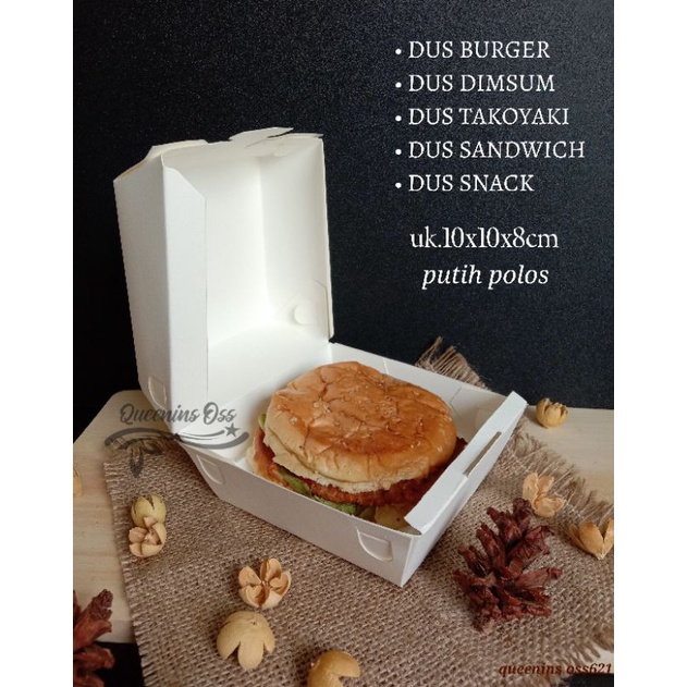 

(25pcs) DUS BURGER/DUS DIMSUM/DUS TAKOYAKI/DUS PUTIH POLOS