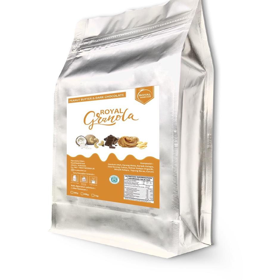 

❈ ROYAL Granola 1 KG PEANUT BUTTER & DARK CHOCOLATE ֍