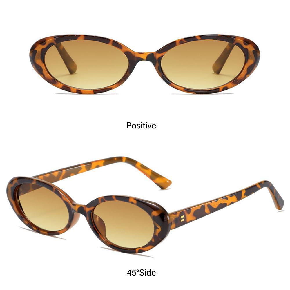 Lily Kacamata Oval Vintage Wanita &amp; Pria UV400 Protection Shades