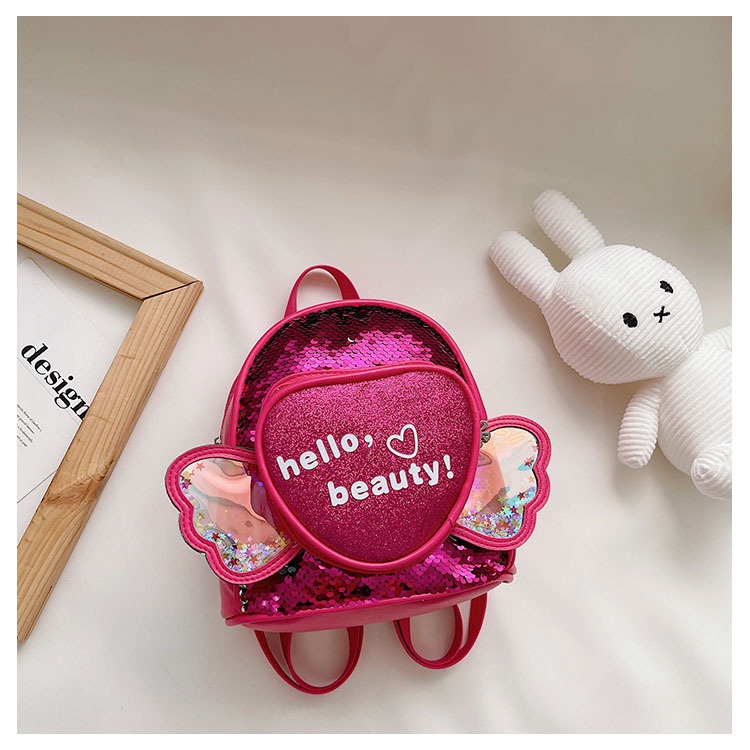 TweedyToys - Tas Anak Hello Beauty Sequin Wing Bag Import