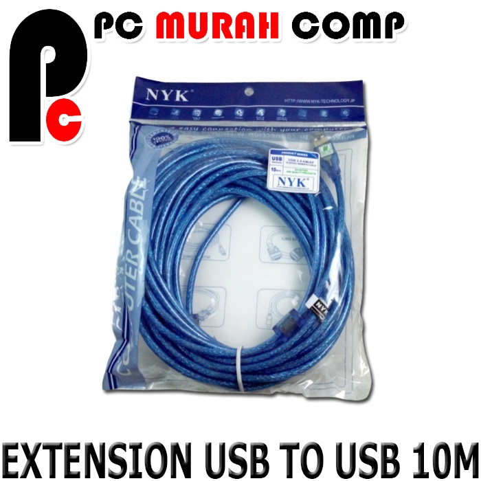 Kabel USB  EXTERNAL  Kabel USB to USB Extension 3M NYK 3 Meter