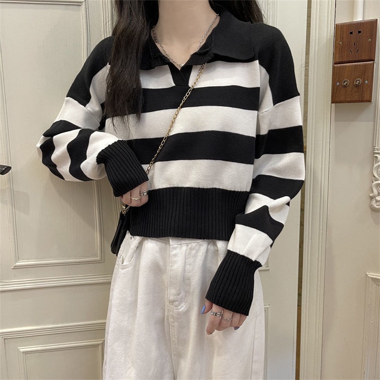 TOKOMILKAN - Pakaian Rajut Wanita PREMIUM VALE Blaster Crop | Atasan Rajut Wanita Premium
