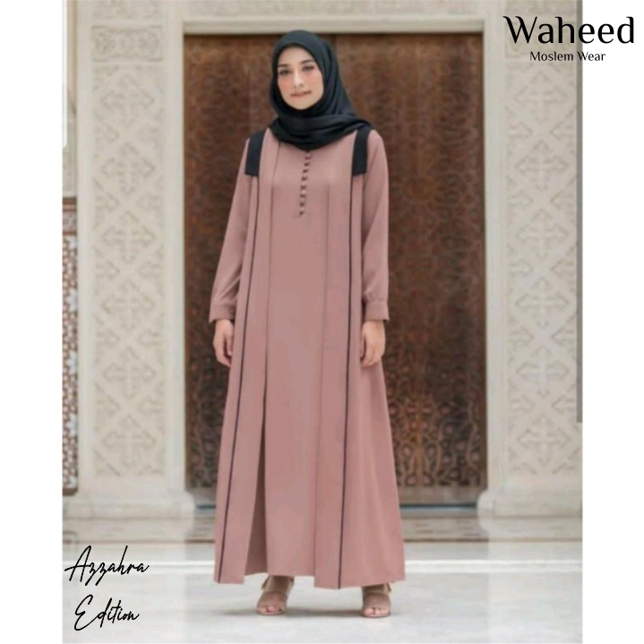 Baju Gamis Syari Wanita Terbaru Azzahra Dress Jumbo Termurah