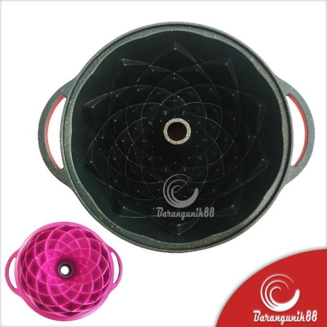 Loyang Kue Spiral Marmer Anti Lengket 24 cm Cetakan Kue Windspout