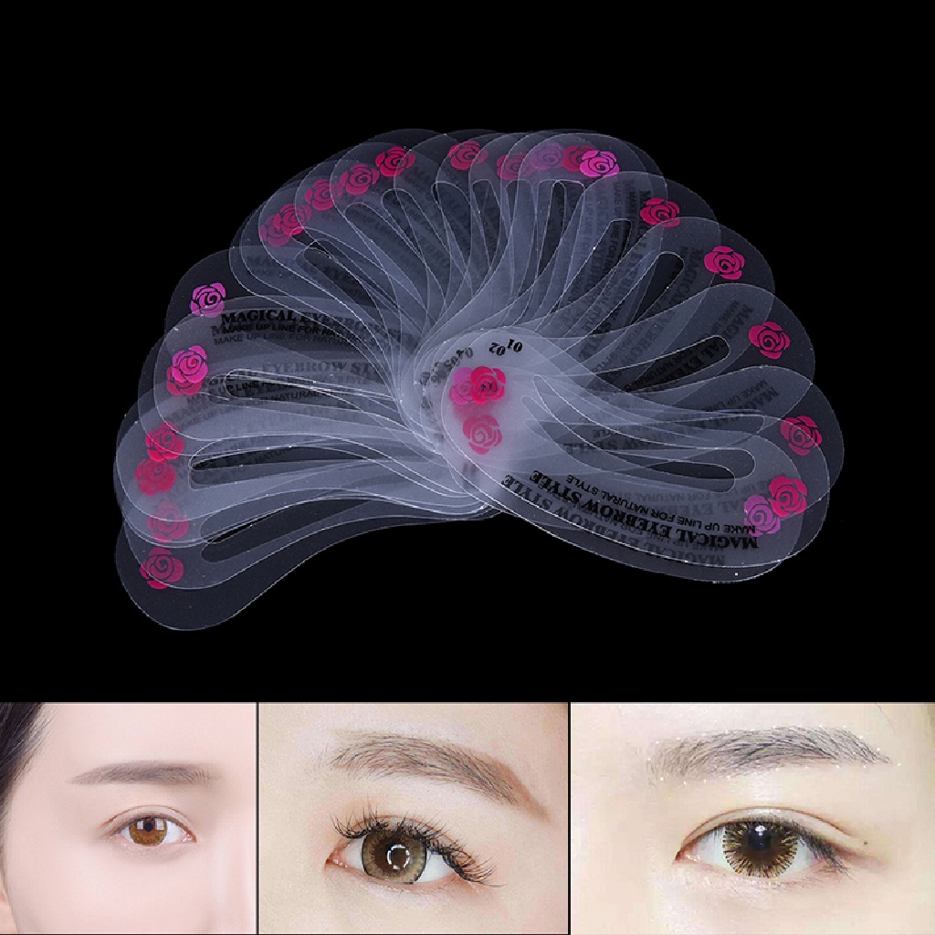 [AdornmentNo1] 24style Eye Brow Class Guide Grooming Membentuk Asisten Kartu Gambar Alis [ID]