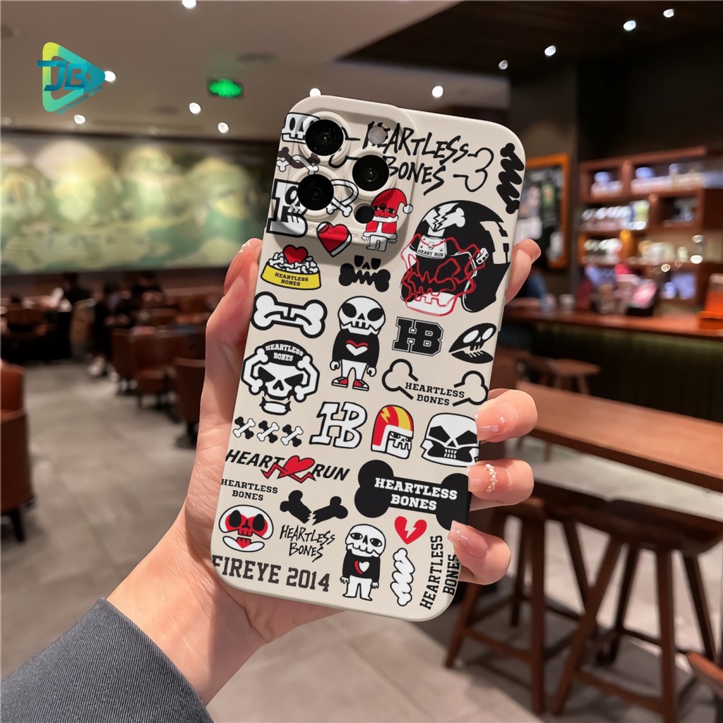 CUSTOM CASE SOFTCASE SILIKON PROCAMERA BONES CUSTOM OPPO A3S A1K A5S A7 A37 NEO 9 A15 A15S A16 F1S A59 A96 A52 A92 A31 A8 A33 A53 A9 A5 2020 JB7238