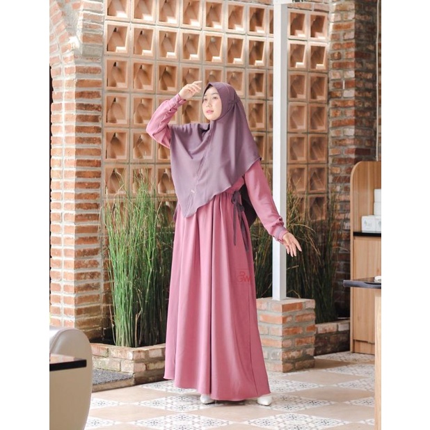 GAMIS AUDREY BY RGW SET BERGO TALI SIMPEL KEKINIAN OOTD FASHION WANITA REMAJA  SYARI