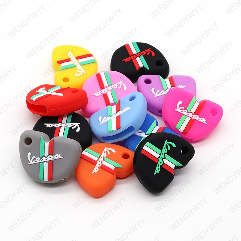 Karet Silikon Multicolor Key Cover Protector Untuk Vespa Piaggio New Fly Gts Super300 Gilera Nexus 500kunci