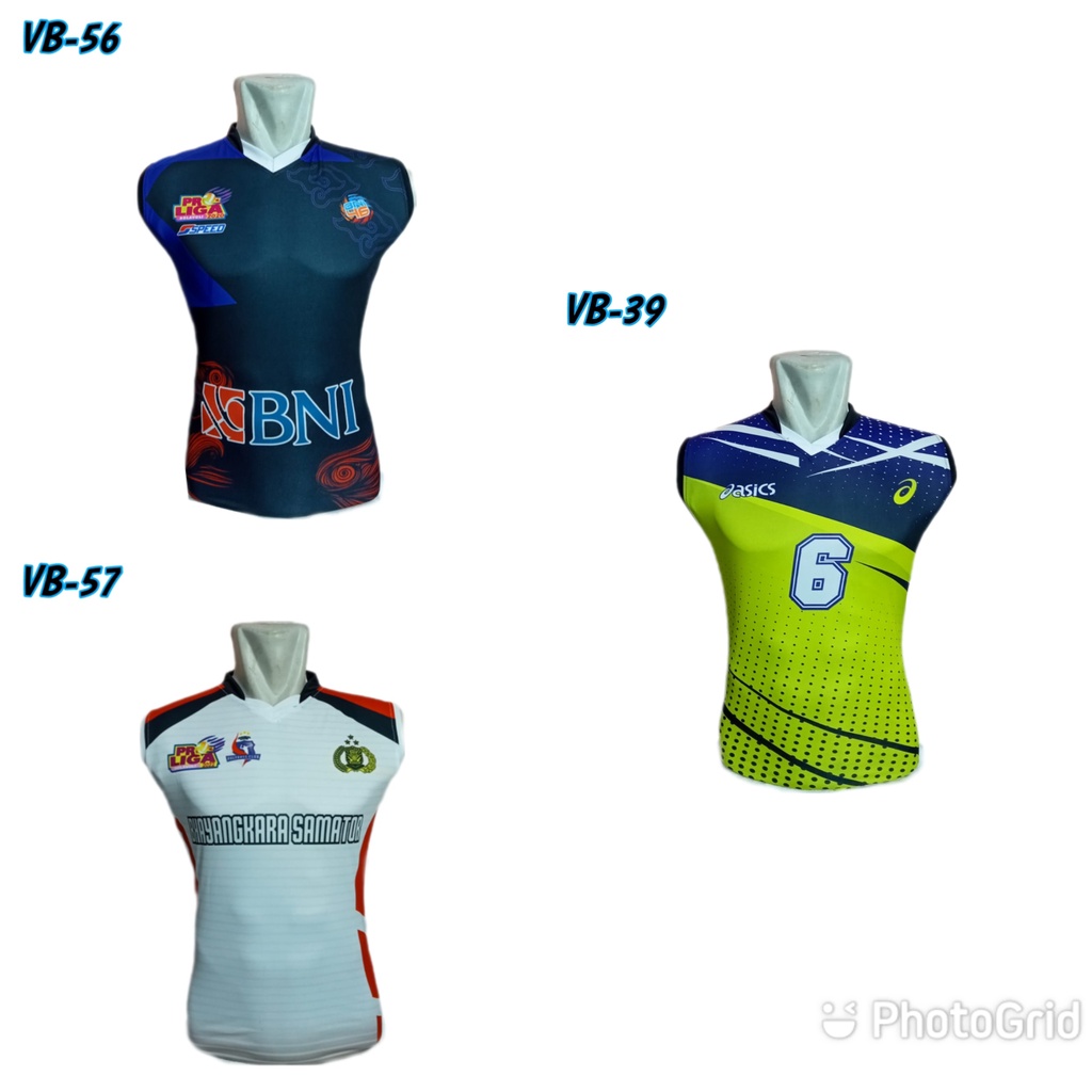 jersey printing proliga jersi BNI Hitam oblong jersey volley bhayangkara samator