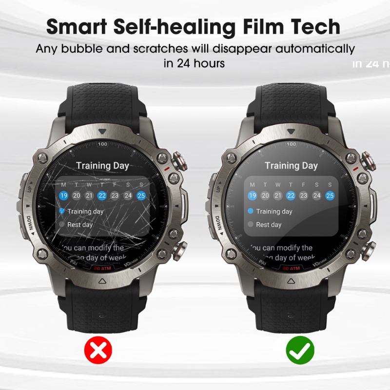 Soft Water Gel Film Full Coverage Front Film Tough Watch Film Pelindung Layar Arloji HD Watch Tempered Film Untuk Huami Amazfit Falcon