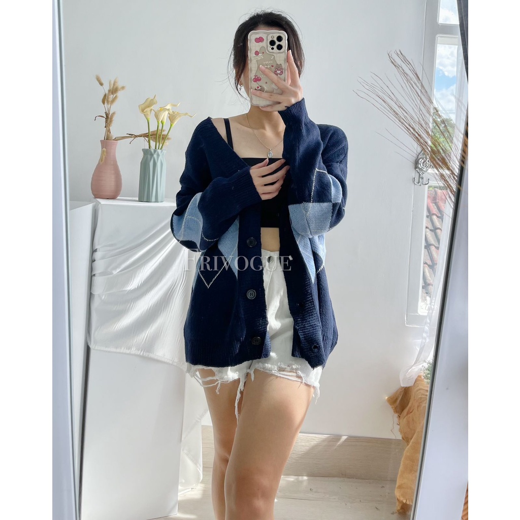 (IMPORT) Diamond Cardigan