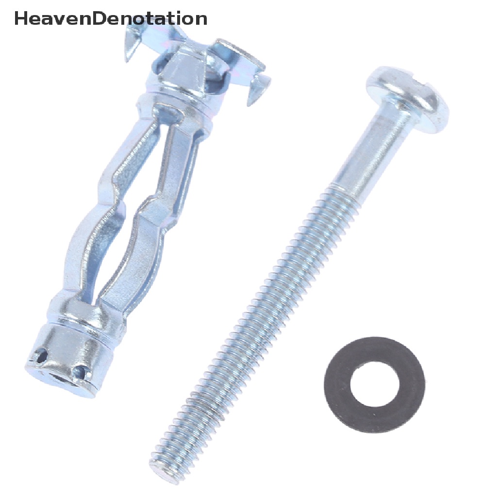 [HeavenDenotation] 10pcs M4 Berongga Dinding Logam Jangkar Kit Eternit Drywall Cavity Plug Dowel HDV