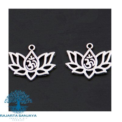 Charm Lotus Flower Om Ohm Aum Yoga