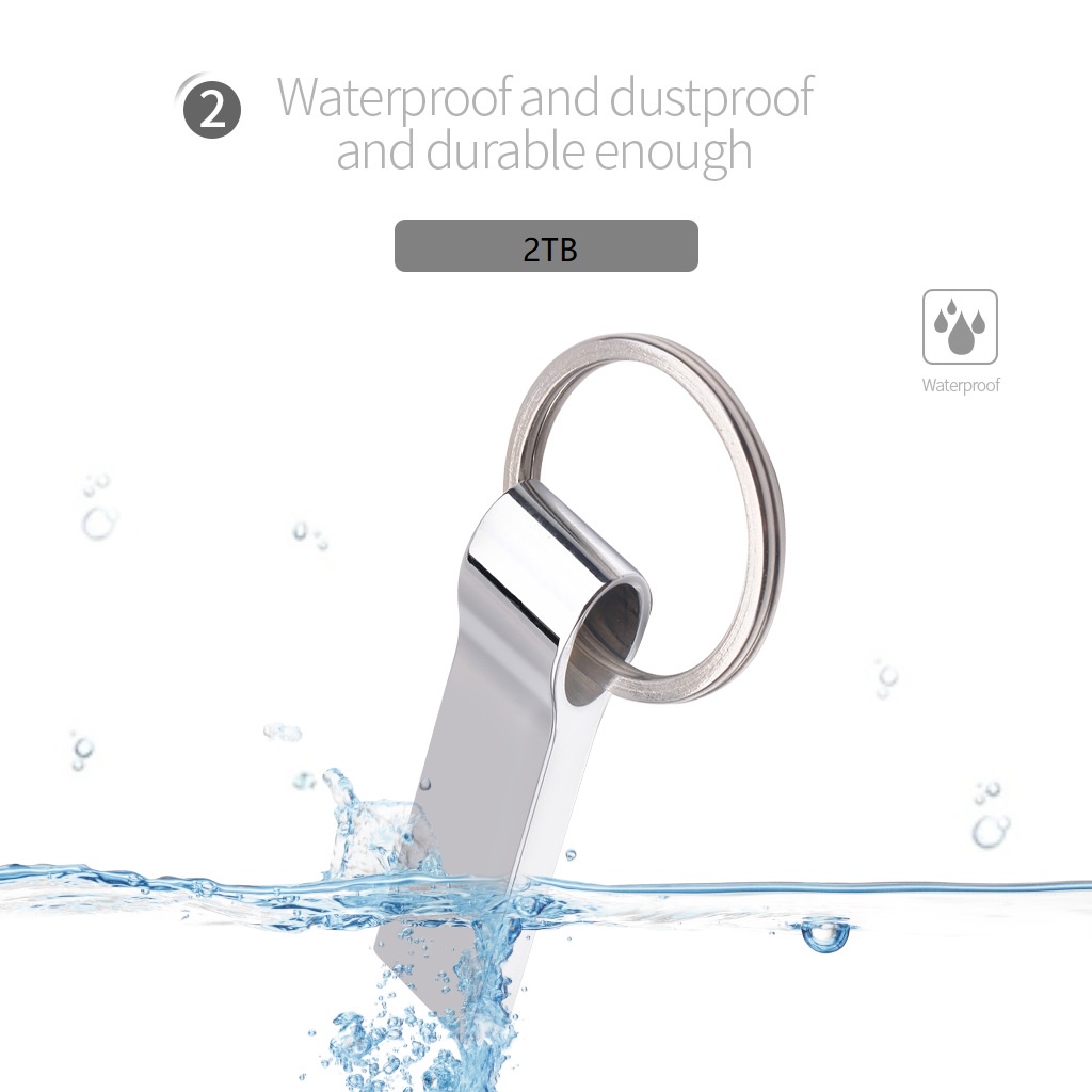 2tb 3in1 HP Metal Pen Drive Flashdrive flash memory Kapasitas PC Laptop Ponsel Android