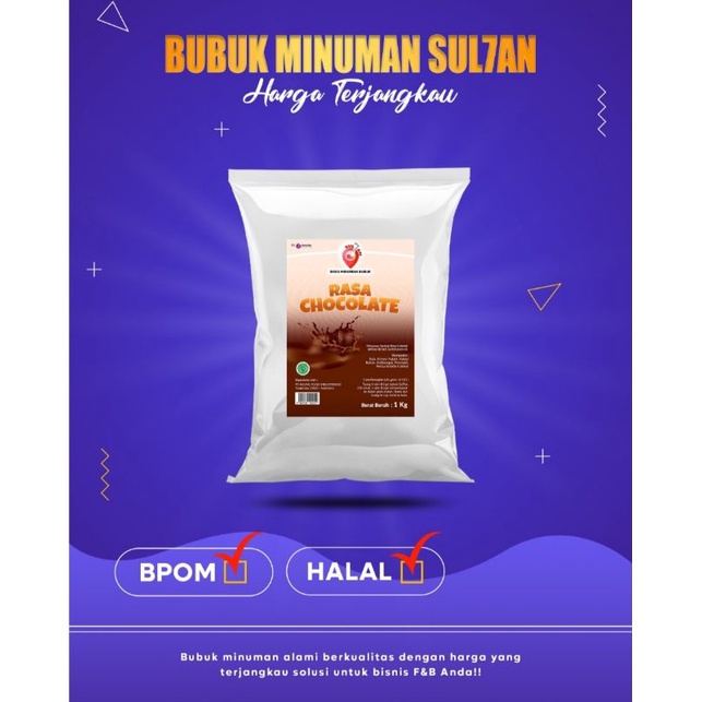 

✨NEW✨ -Bubuk Minuman SUL7AN (Mix) Rasa Chocolate/Coklat 1 Kg- 1.1.23