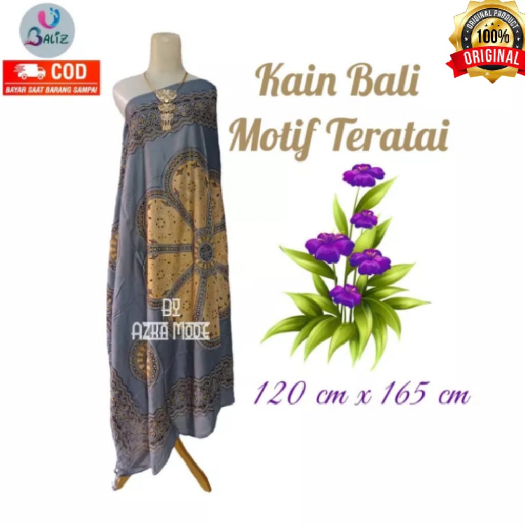 Kain Pantai Kain Bali Pantai - Kain Bali Motif Teratai Ukuran Standar - Sarung Pantai SEMBILAN MODE - Sarung Bali - Kain Pantai - Kain Katun Jepang - Kain Untuk Hiasan Dinding - Kain Untuk Plafon Mobil Truk Dan Mobil 3/4 Lainnya